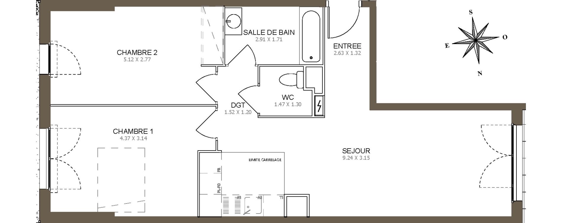Appartement T3 de 69,74 m2 &agrave; Aubervilliers Centre
