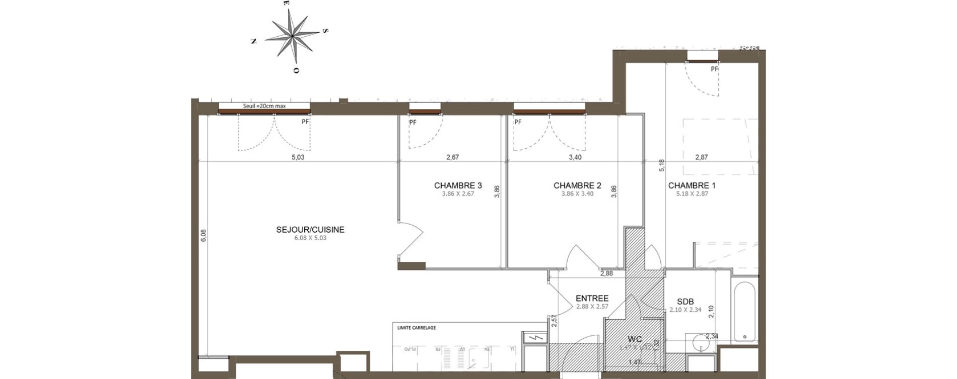 Appartement T4 de 90,88 m2 &agrave; Aubervilliers Centre