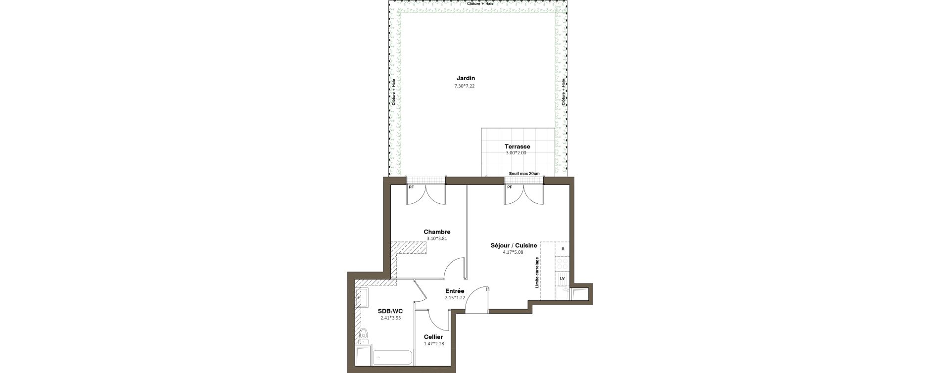 Appartement T2 de 46,30 m2 &agrave; Aubervilliers Paul bert