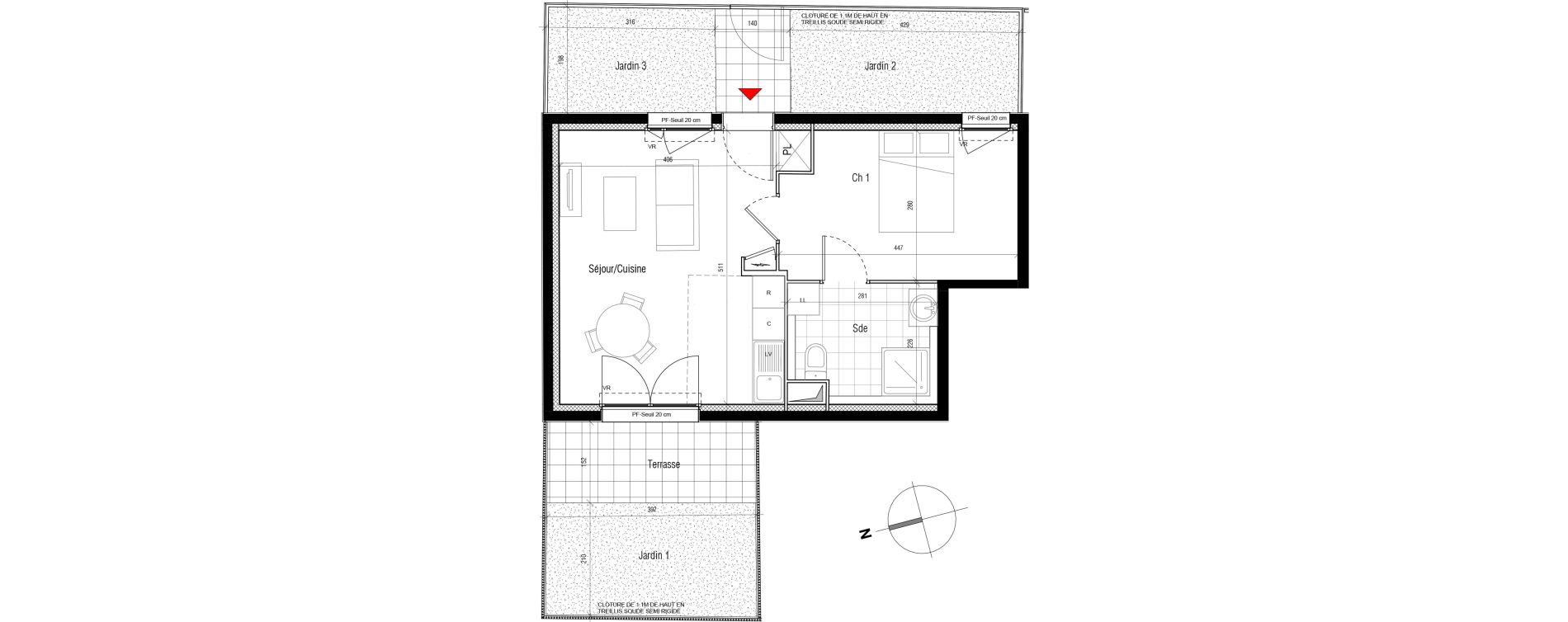 Appartement T2 de 39,31 m2 &agrave; Aubervilliers Paul bert