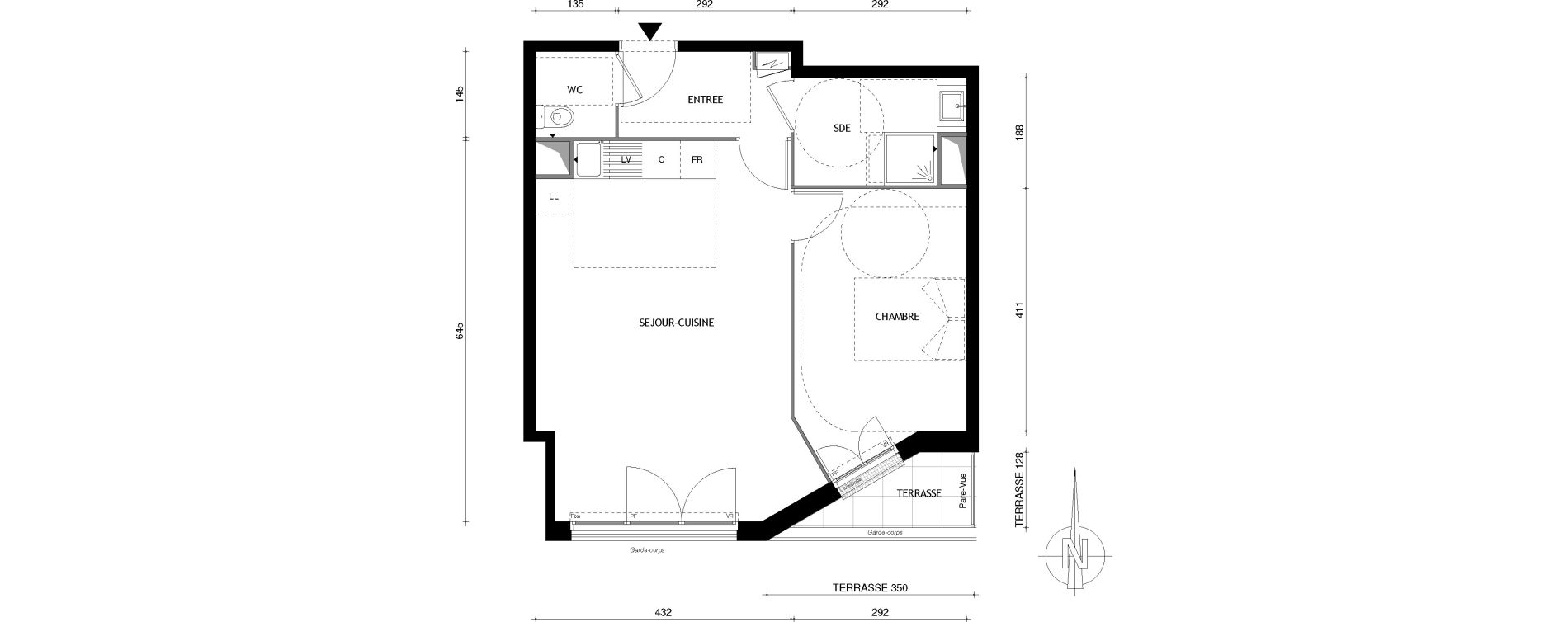 Appartement T2 de 51,00 m2 &agrave; Aubervilliers Centre