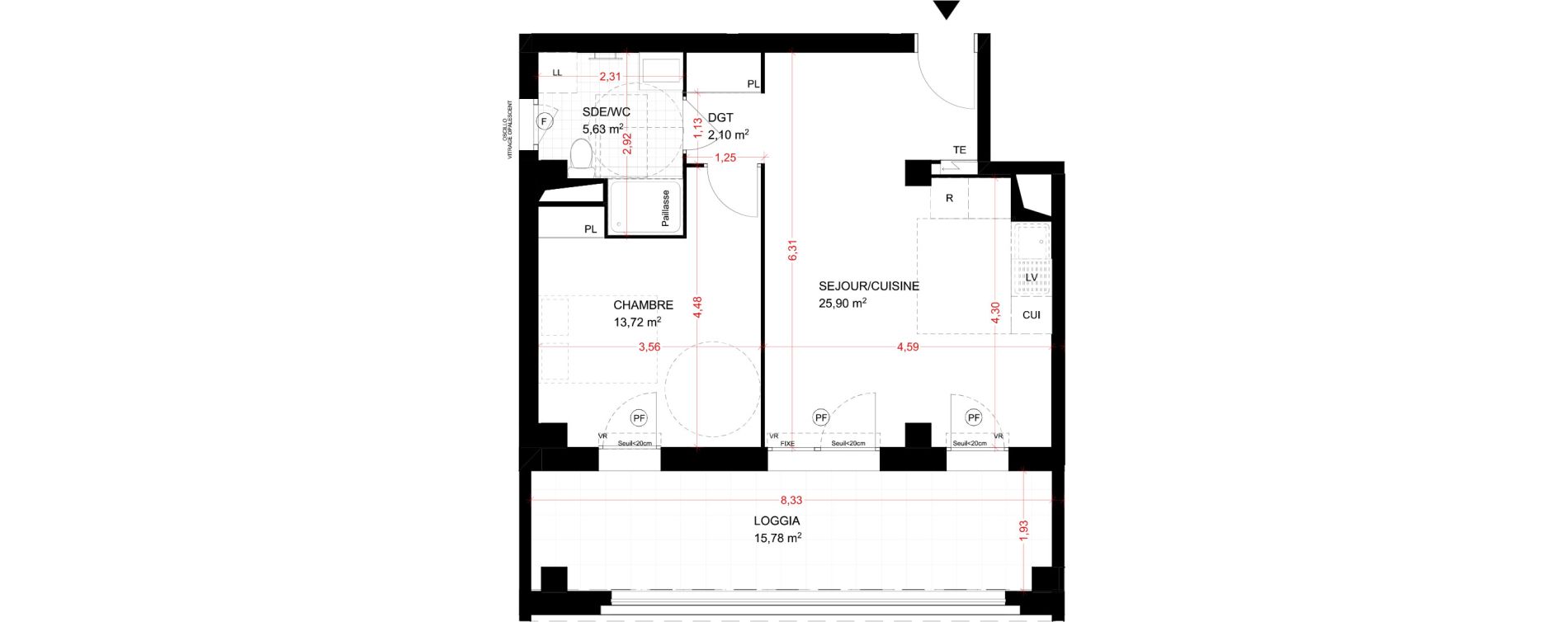 Appartement T2 de 47,35 m2 &agrave; Aubervilliers Fort d'aubervilliers
