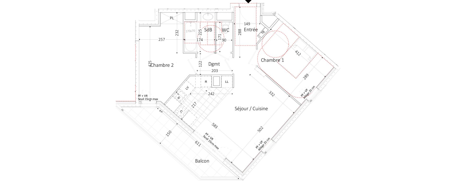 Appartement T3 de 60,77 m2 &agrave; Aubervilliers Landy