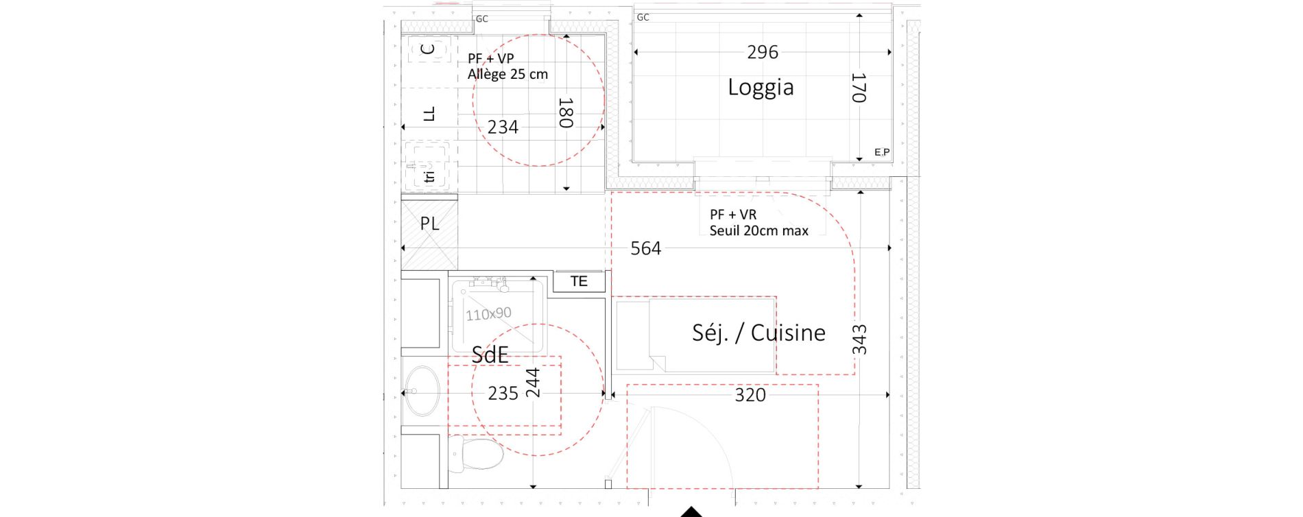 Appartement T1 de 22,23 m2 &agrave; Aubervilliers Landy