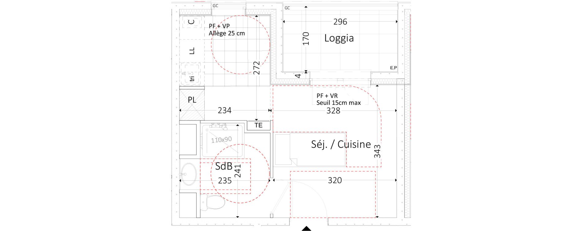 Appartement T1 de 22,23 m2 &agrave; Aubervilliers Landy