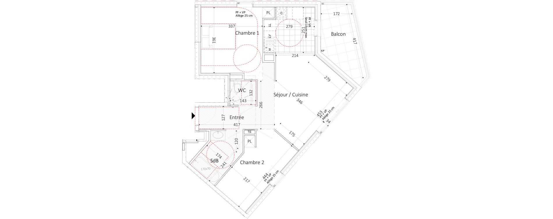 Appartement T3 de 58,67 m2 &agrave; Aubervilliers Landy