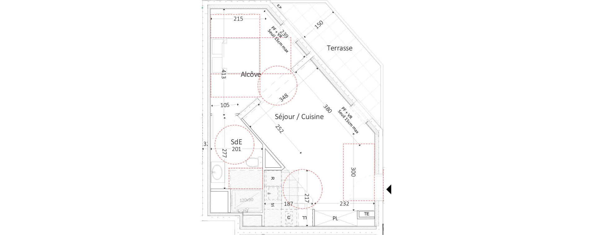 Appartement T1 de 40,22 m2 &agrave; Aubervilliers Landy