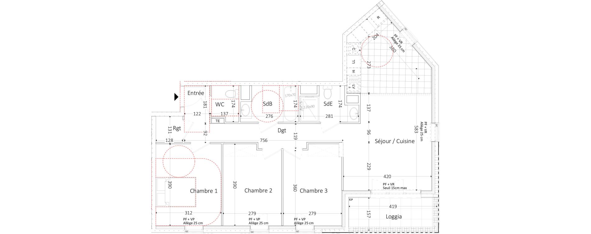 Appartement T4 de 84,96 m2 &agrave; Aubervilliers Landy