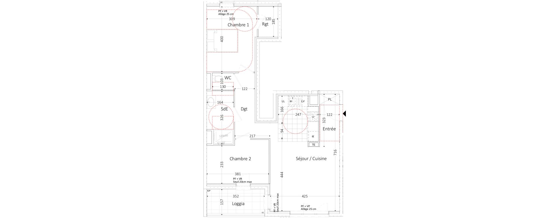 Appartement T3 de 64,54 m2 &agrave; Aubervilliers Landy