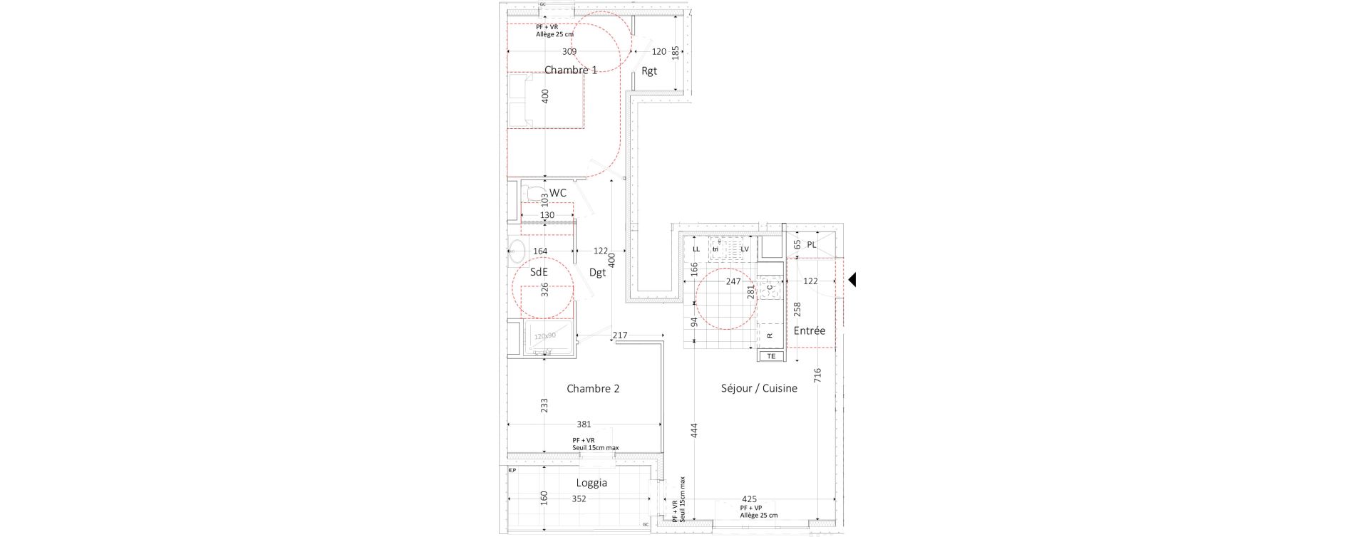 Appartement T3 de 64,54 m2 &agrave; Aubervilliers Landy