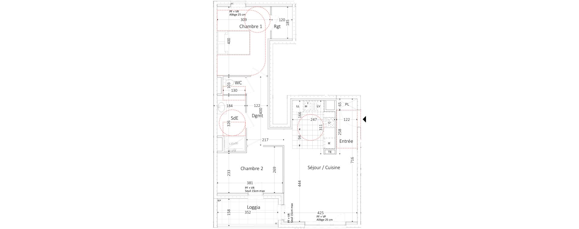 Appartement T3 de 64,52 m2 &agrave; Aubervilliers Landy