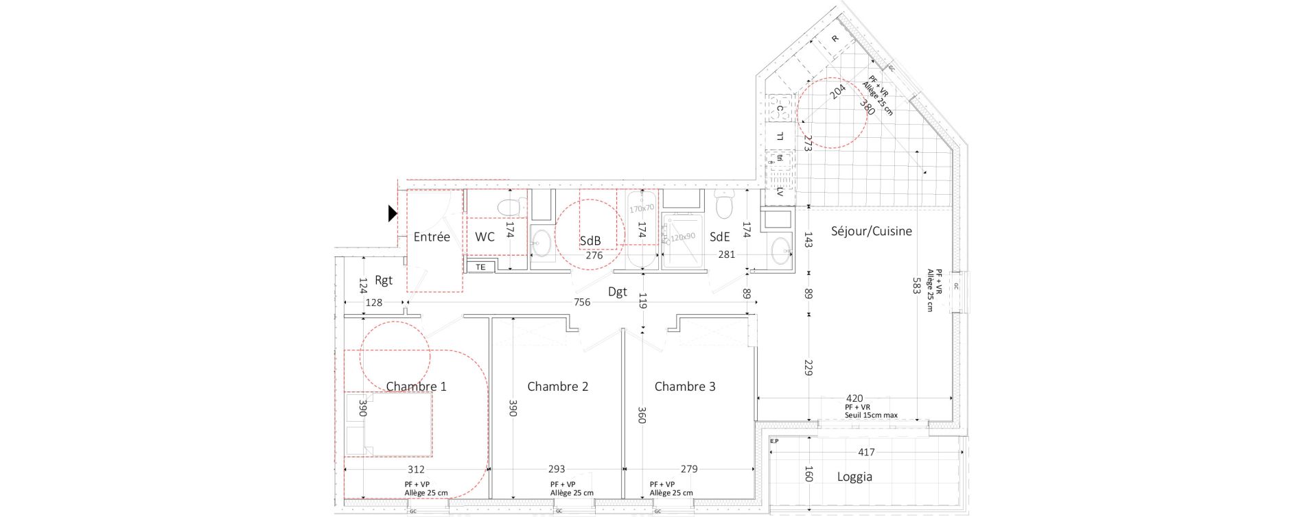 Appartement T4 de 84,96 m2 &agrave; Aubervilliers Landy