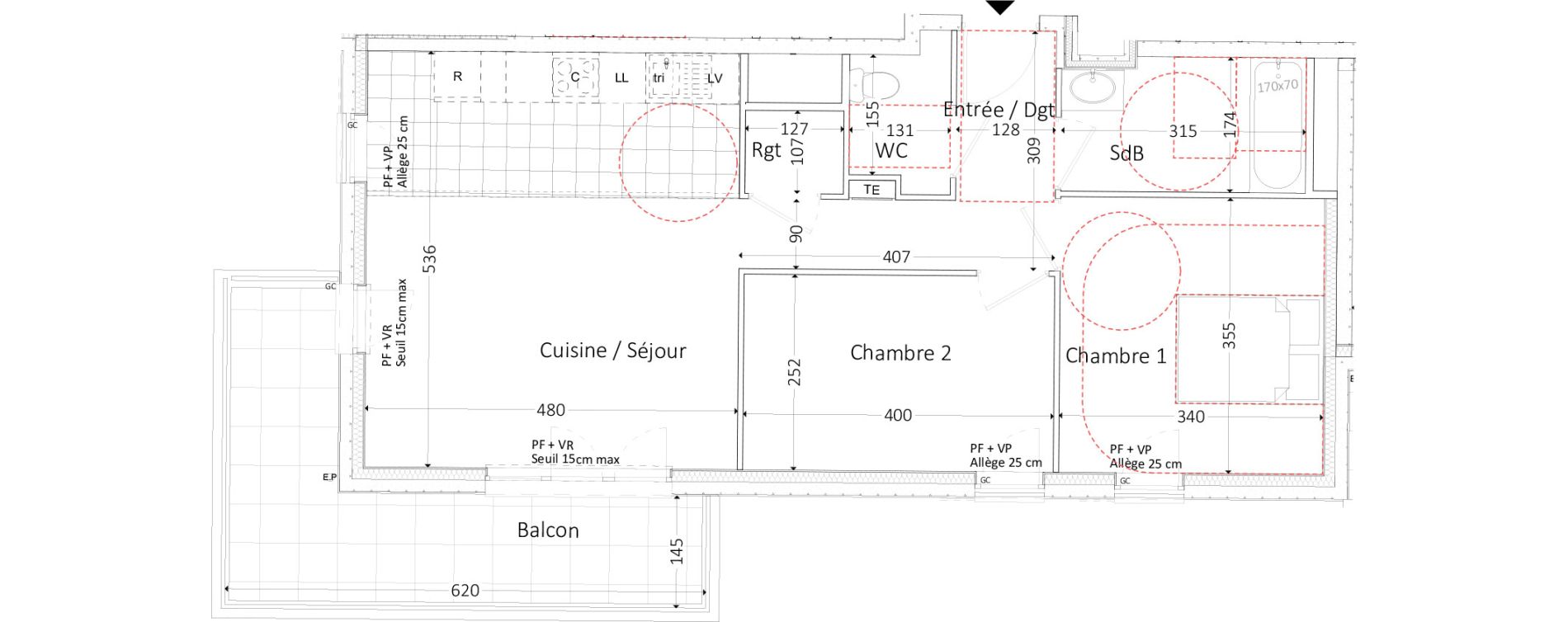 Appartement T3 de 63,48 m2 &agrave; Aubervilliers Landy