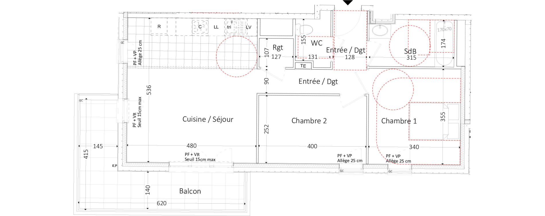 Appartement T3 de 63,48 m2 &agrave; Aubervilliers Landy