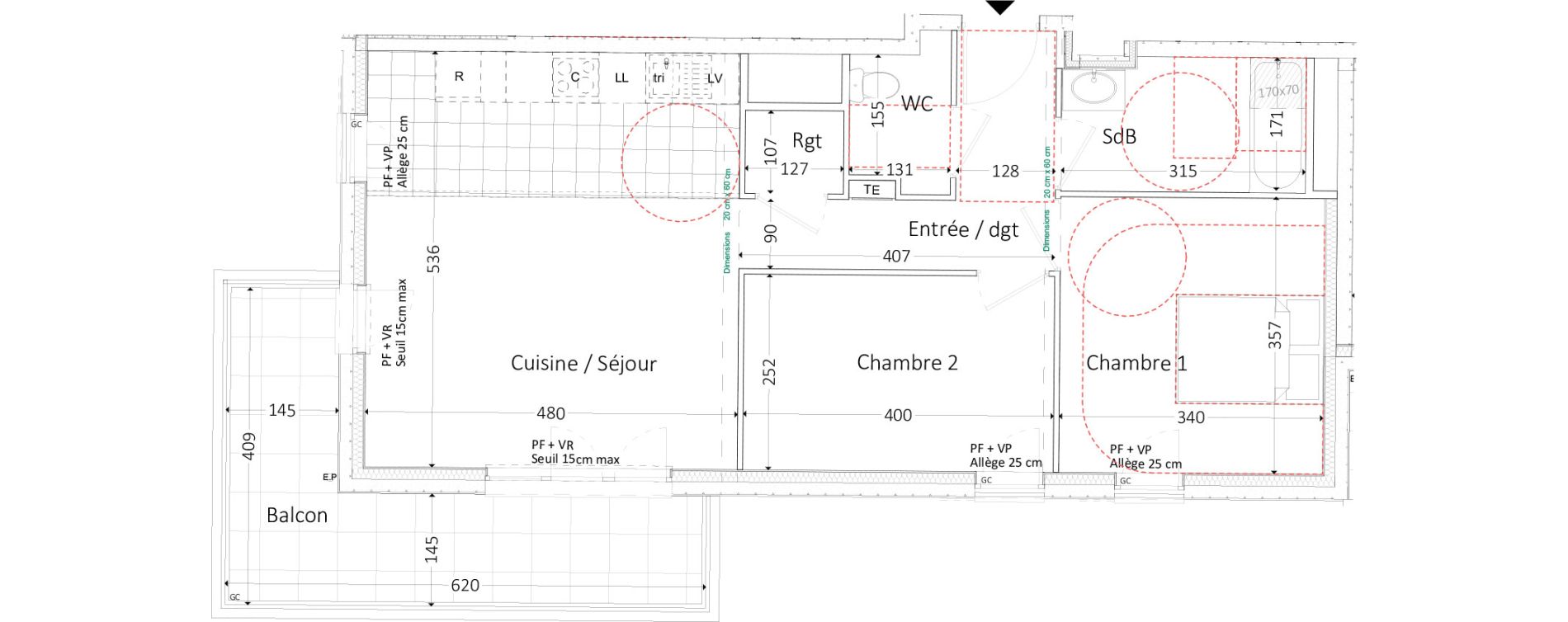 Appartement T3 de 63,48 m2 &agrave; Aubervilliers Landy