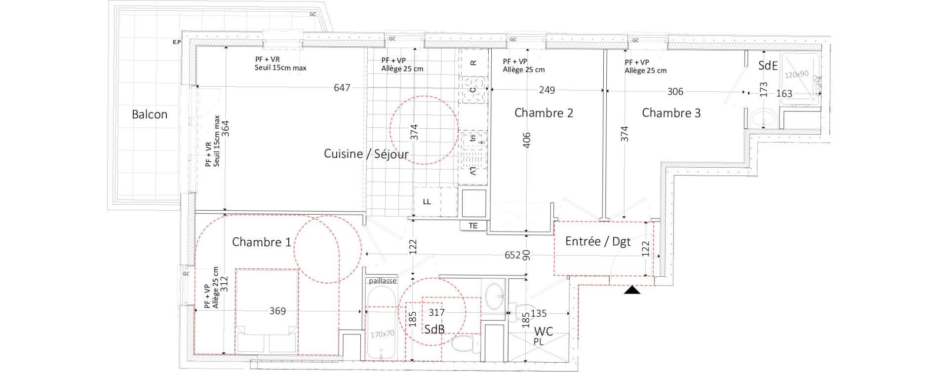 Appartement T4 de 71,12 m2 &agrave; Aubervilliers Landy