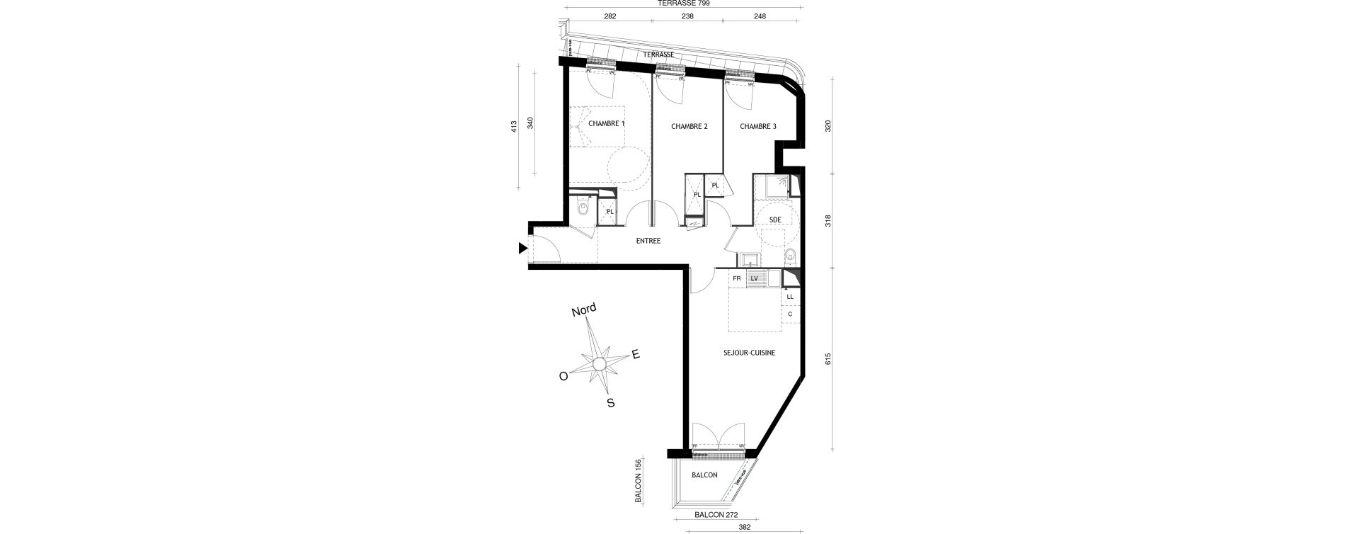 Appartement T4 de 70,98 m2 &agrave; Aubervilliers Centre