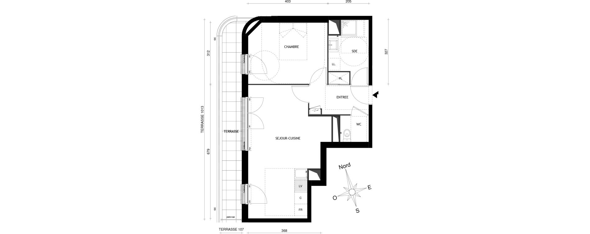 Appartement T2 de 47,69 m2 &agrave; Aubervilliers Centre