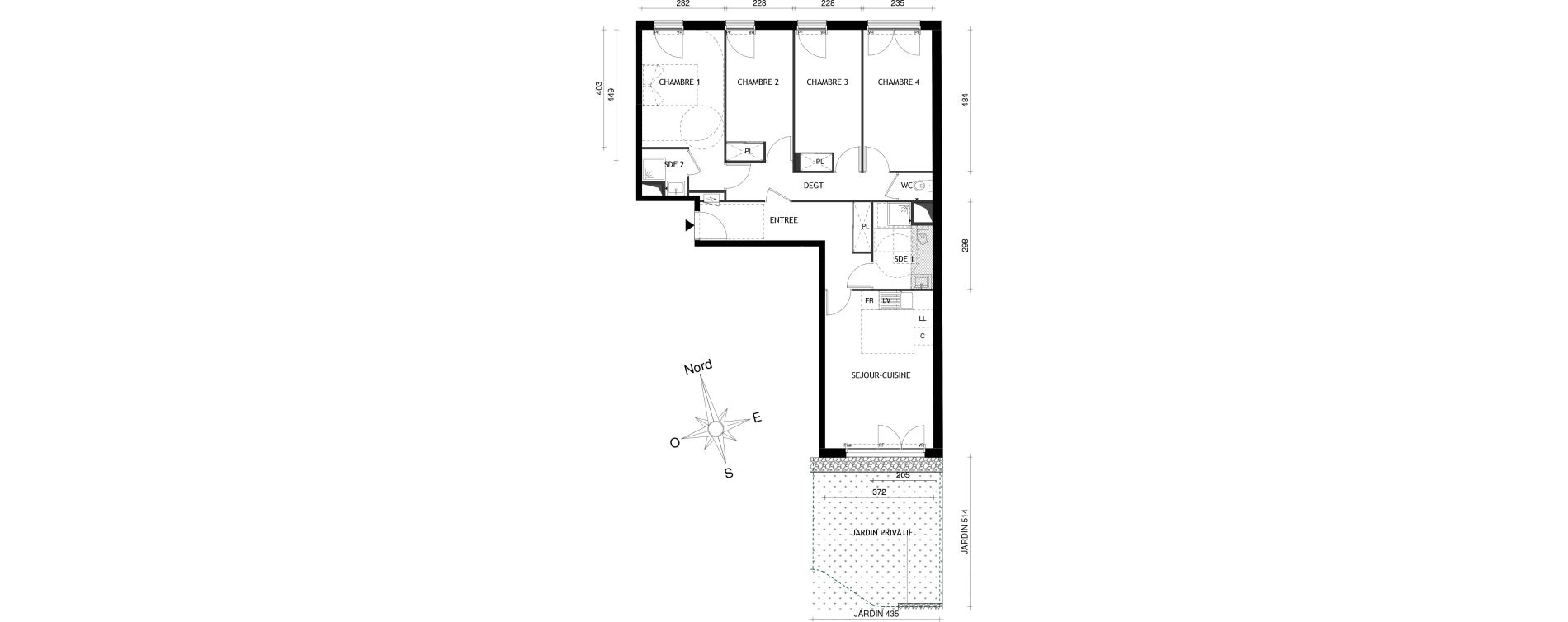 Appartement T5 de 92,17 m2 &agrave; Aubervilliers Centre