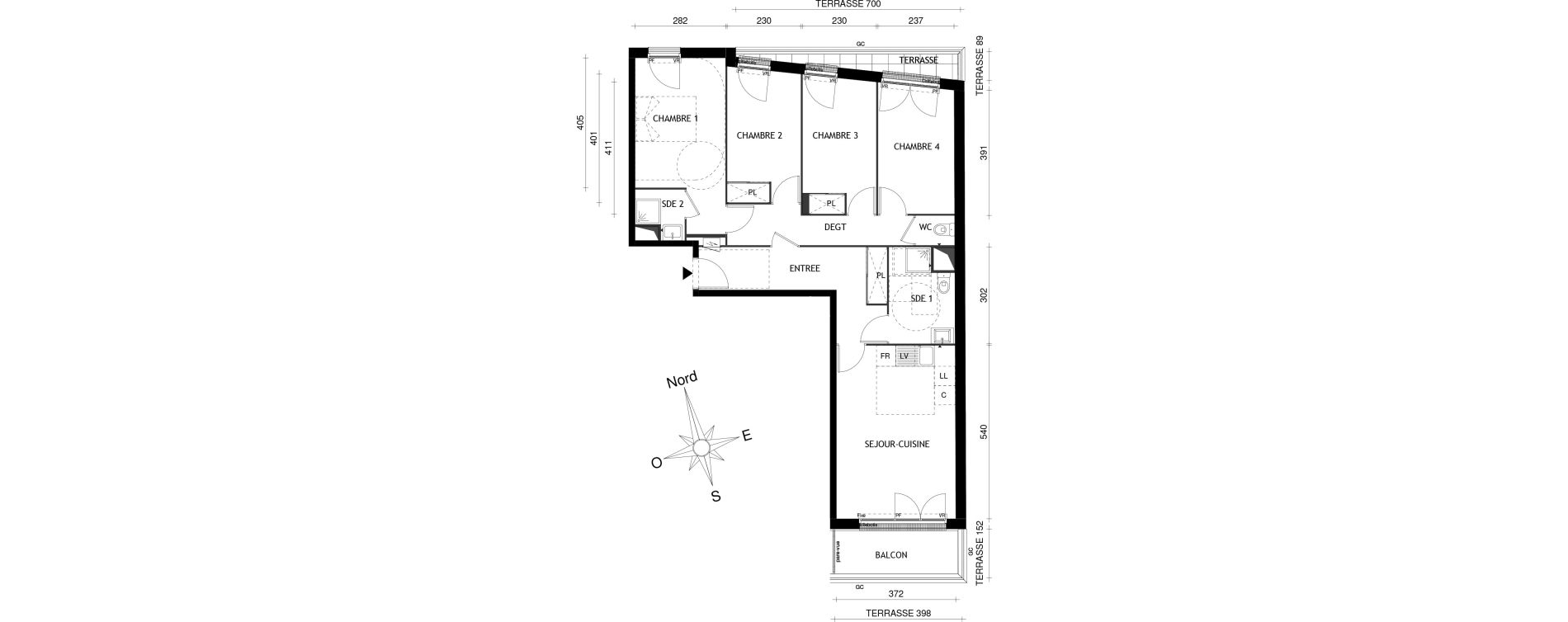 Appartement T5 de 86,54 m2 &agrave; Aubervilliers Centre
