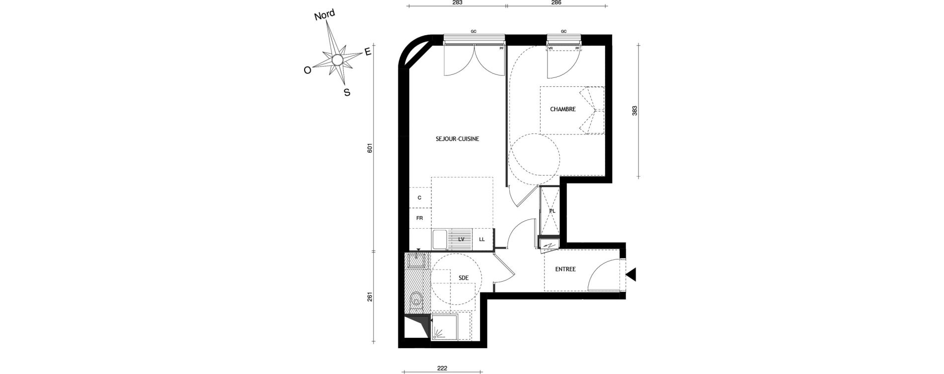 Appartement T2 de 40,90 m2 &agrave; Aubervilliers Centre