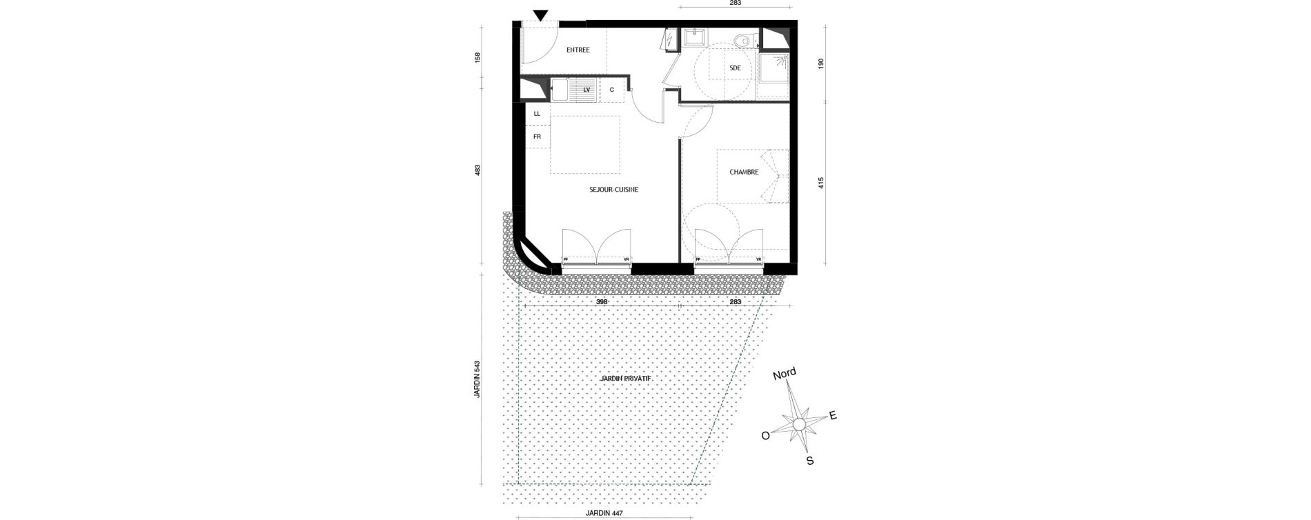 Appartement T2 de 40,00 m2 &agrave; Aubervilliers Centre