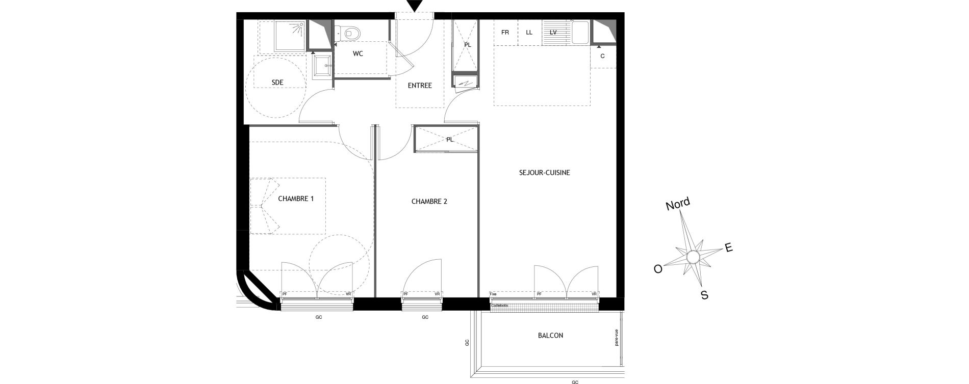 Appartement T3 de 61,20 m2 &agrave; Aubervilliers Centre