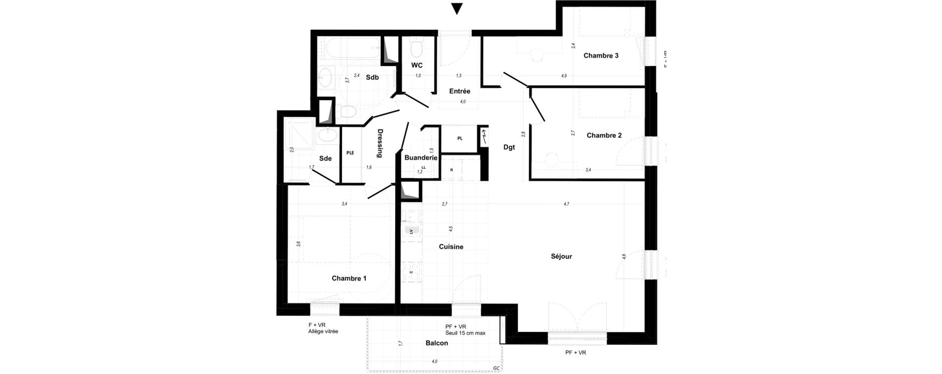 Appartement T4 de 86,50 m2 &agrave; Aubervilliers Paul bert