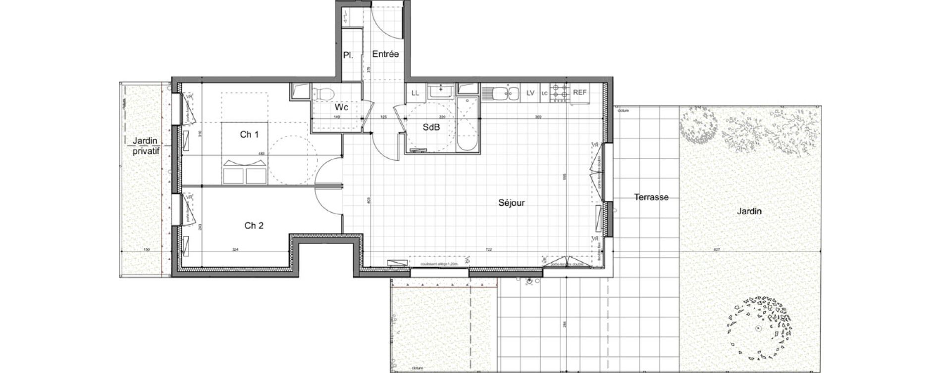 Appartement T3 de 70,92 m2 &agrave; Aubervilliers Robespierre