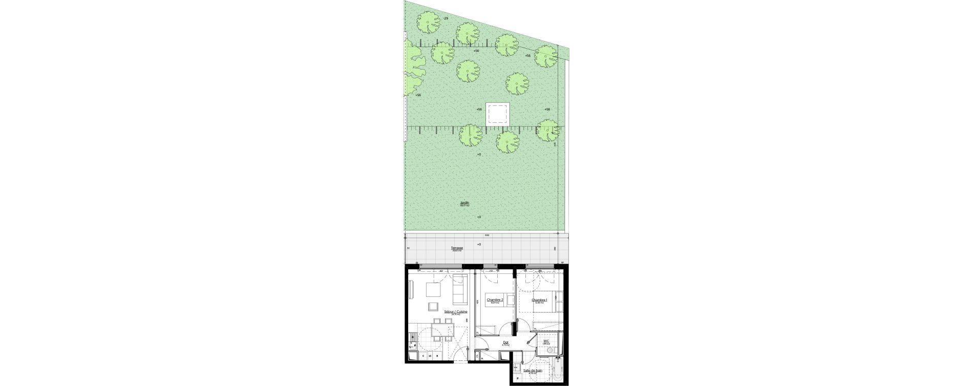 Appartement T3 de 58,88 m2 &agrave; Aulnay-Sous-Bois &eacute;mile zola - gare