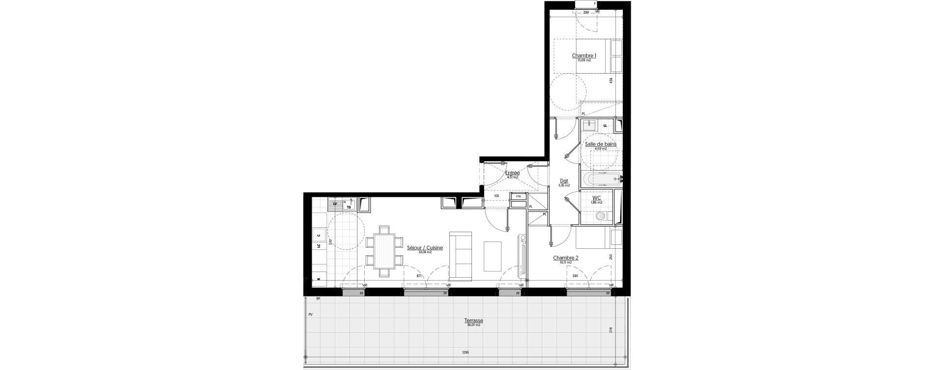 Appartement T3 de 69,51 m2 &agrave; Aulnay-Sous-Bois &eacute;mile zola - gare
