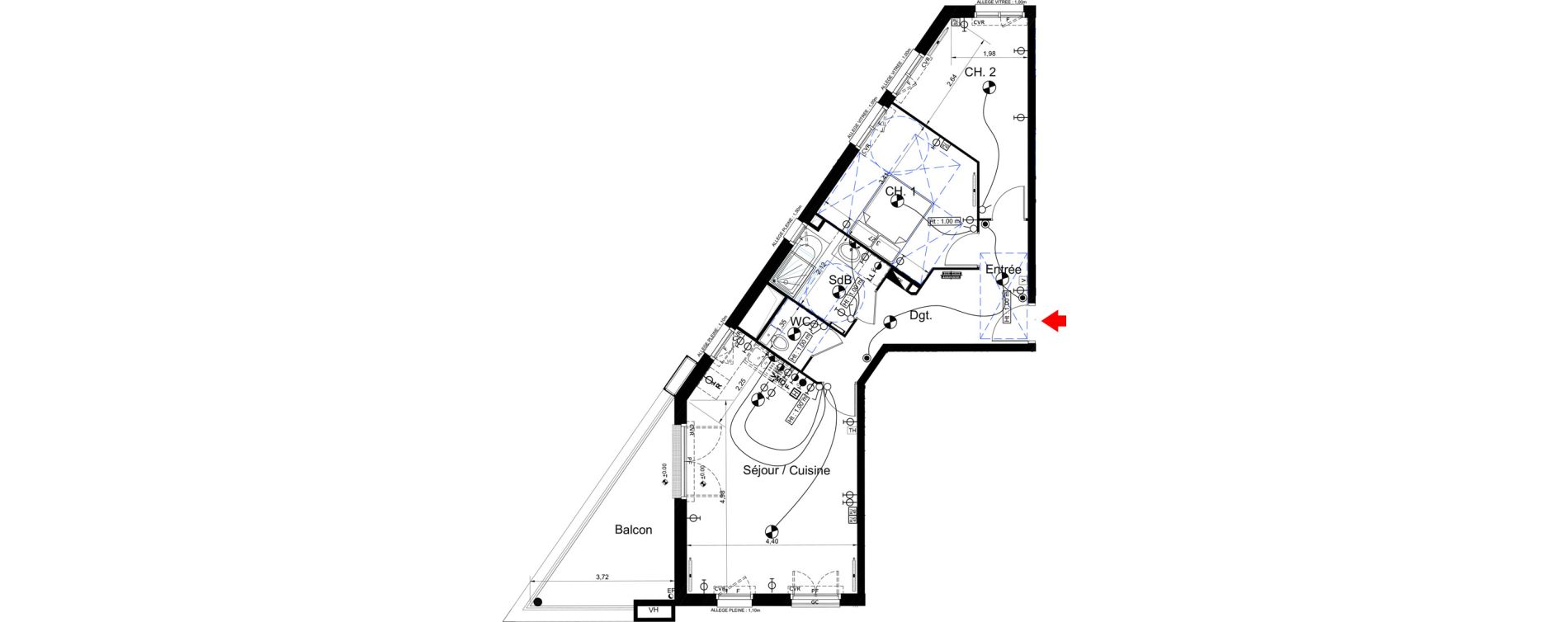 Appartement T3 de 66,49 m2 &agrave; Aulnay-Sous-Bois Centre