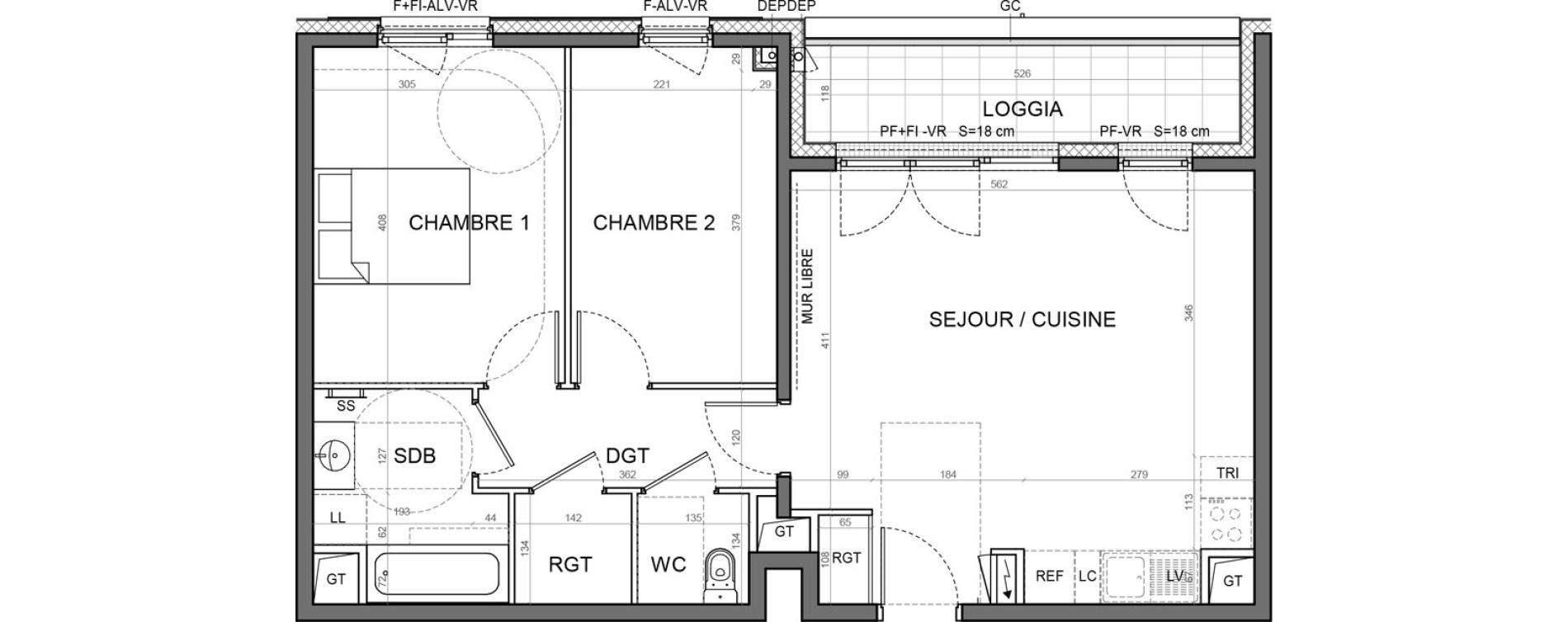 Appartement T3 de 64,19 m2 &agrave; Aulnay-Sous-Bois Val francilia