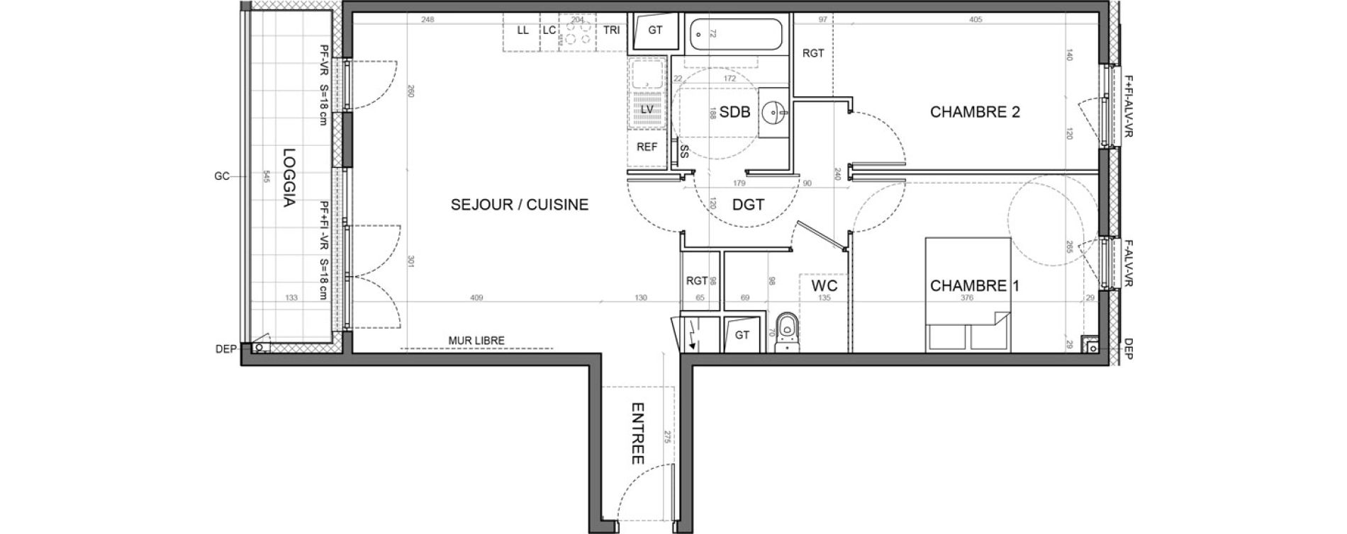 Appartement T3 de 69,18 m2 &agrave; Aulnay-Sous-Bois Val francilia