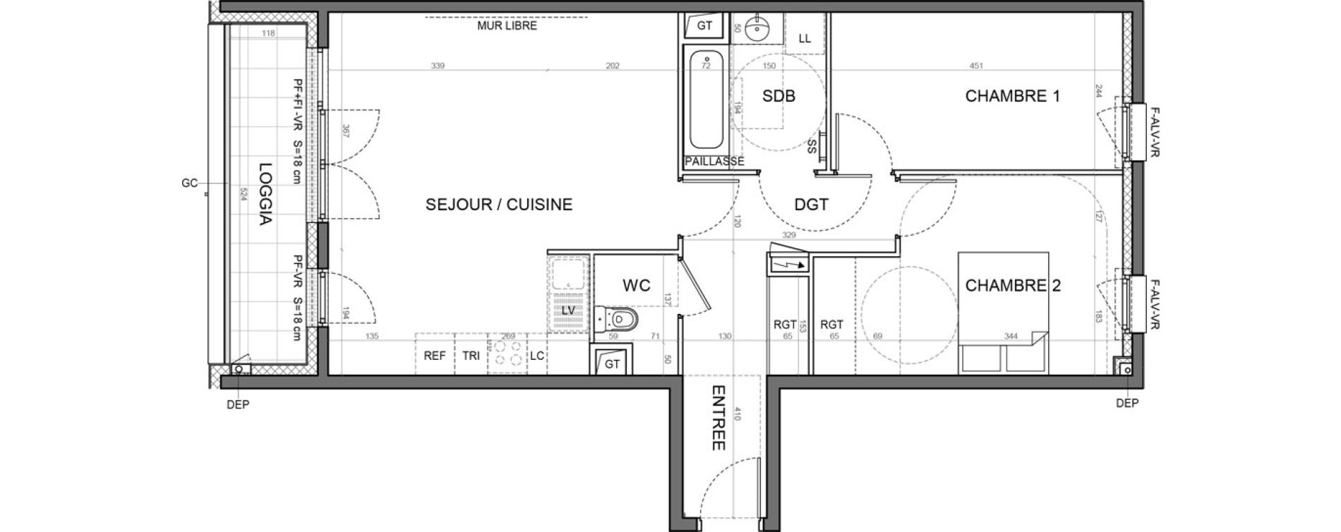 Appartement T3 de 69,18 m2 &agrave; Aulnay-Sous-Bois Val francilia