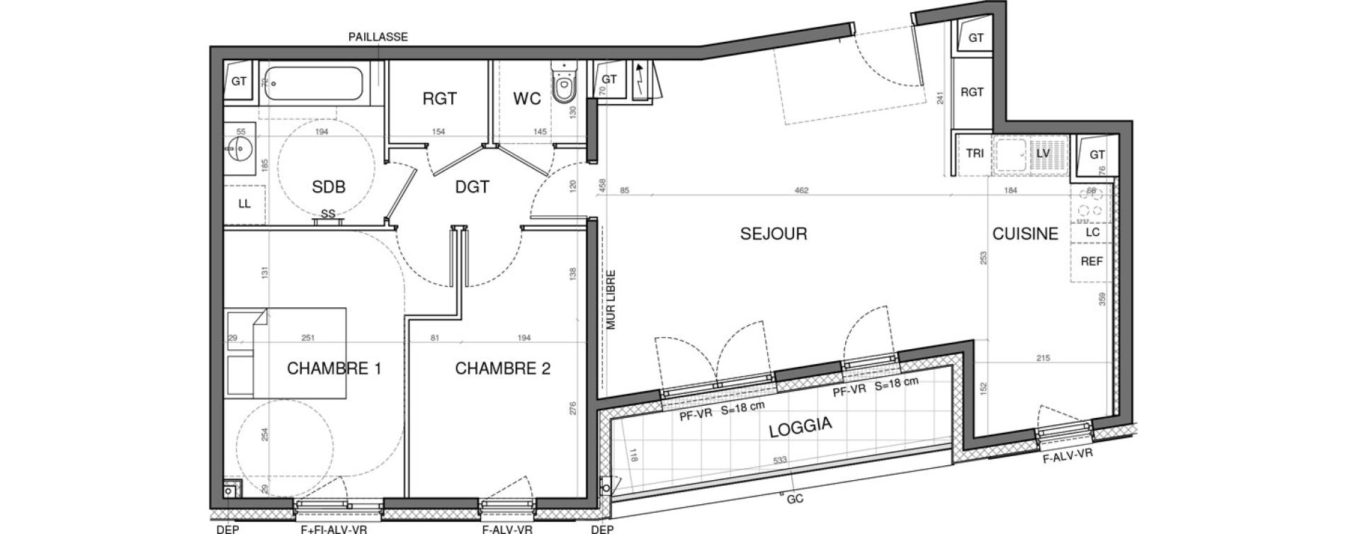 Appartement T4 de 74,41 m2 &agrave; Aulnay-Sous-Bois Val francilia