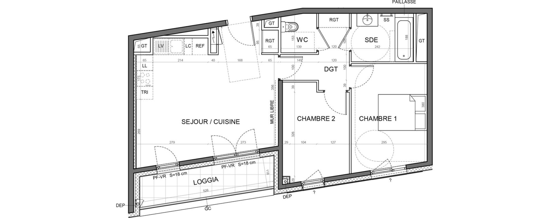 Appartement T3 de 58,84 m2 &agrave; Aulnay-Sous-Bois Val francilia