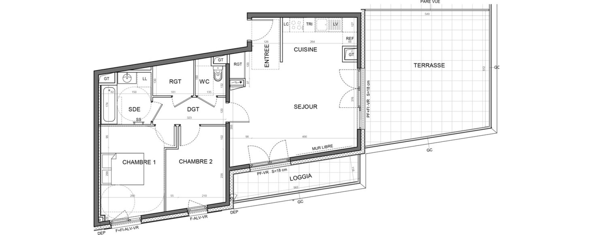 Appartement T3 de 66,27 m2 &agrave; Aulnay-Sous-Bois Val francilia