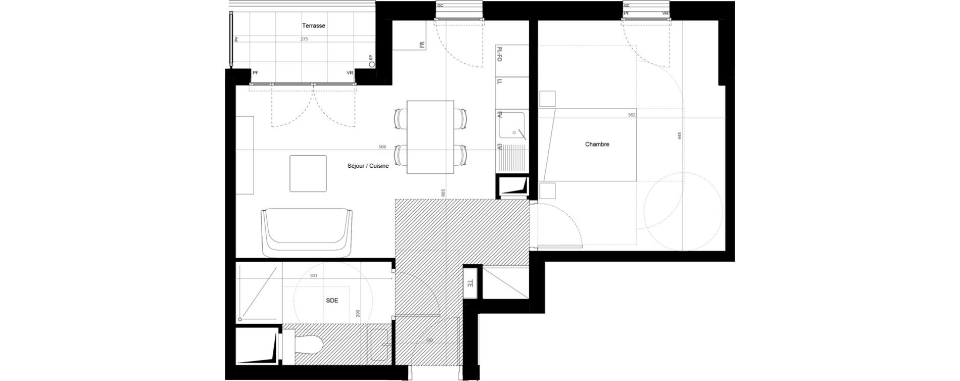 Appartement T2 de 46,70 m2 &agrave; Bagnolet Centre