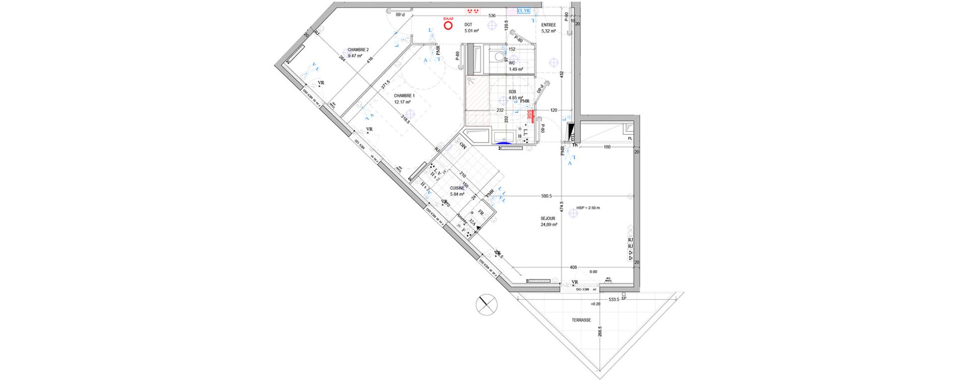 Appartement T3 de 68,24 m2 &agrave; Bagnolet Centre