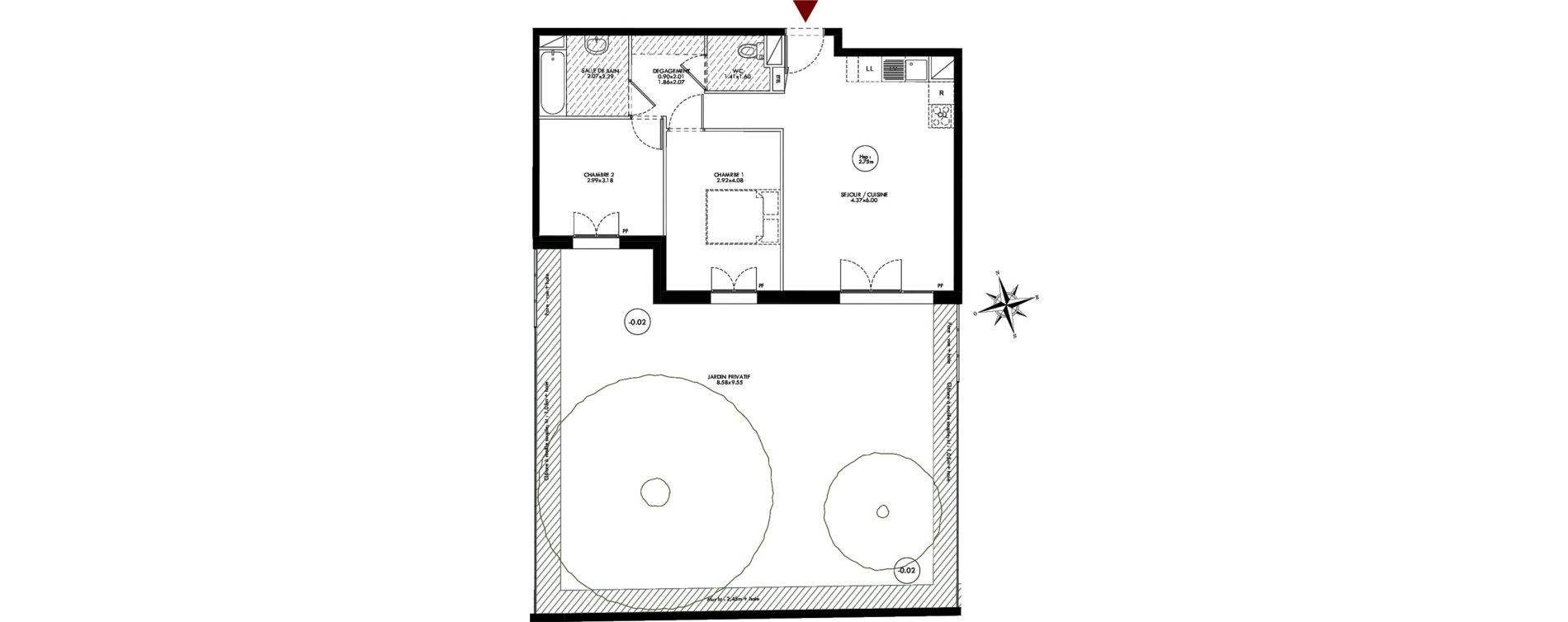 Appartement T3 de 60,46 m2 &agrave; Bobigny Centre
