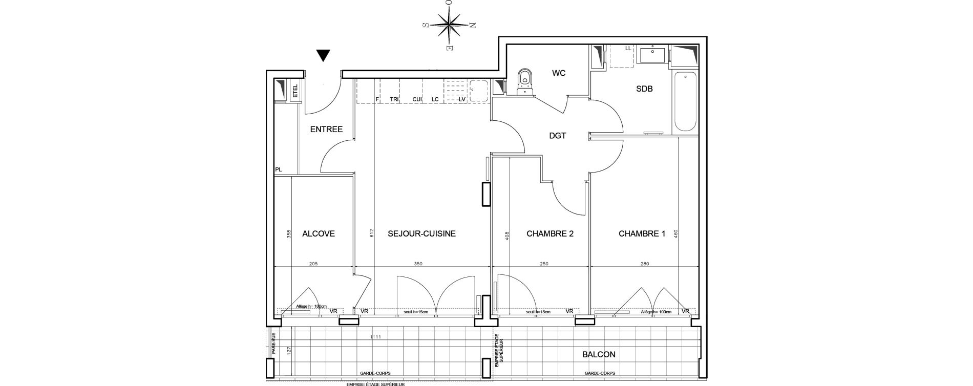 Appartement T3 de 68,51 m2 &agrave; Bobigny Centre