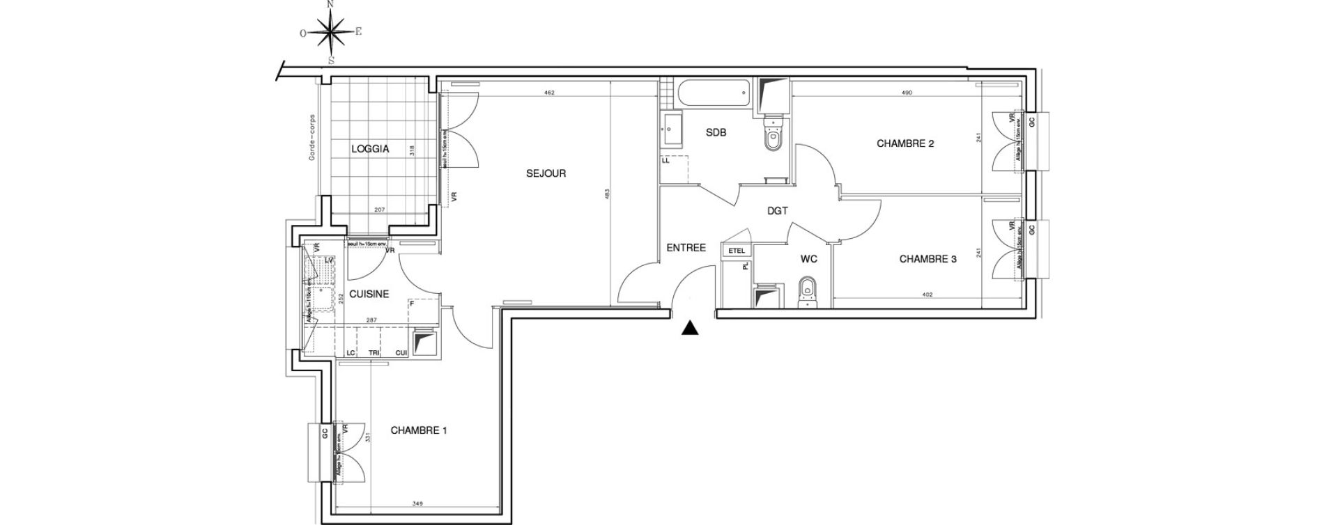 Appartement T4 de 77,72 m2 &agrave; Bobigny Centre