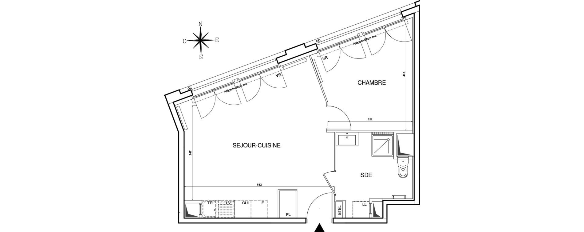 Appartement T2 de 45,83 m2 &agrave; Bobigny Centre