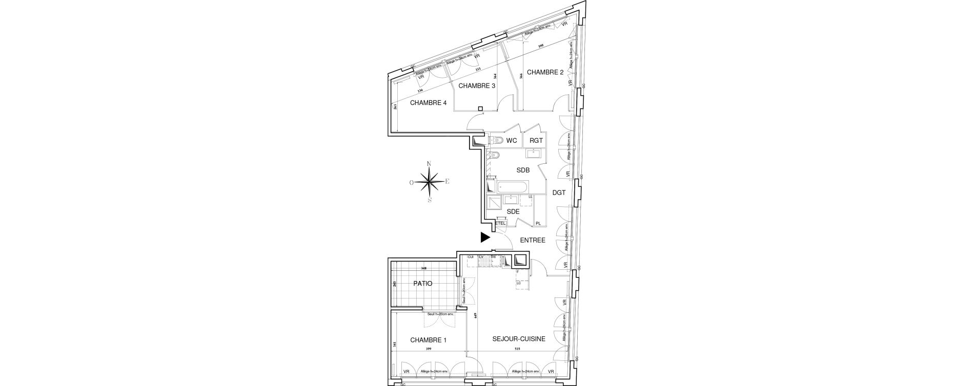 Appartement T5 de 117,70 m2 &agrave; Bobigny Centre
