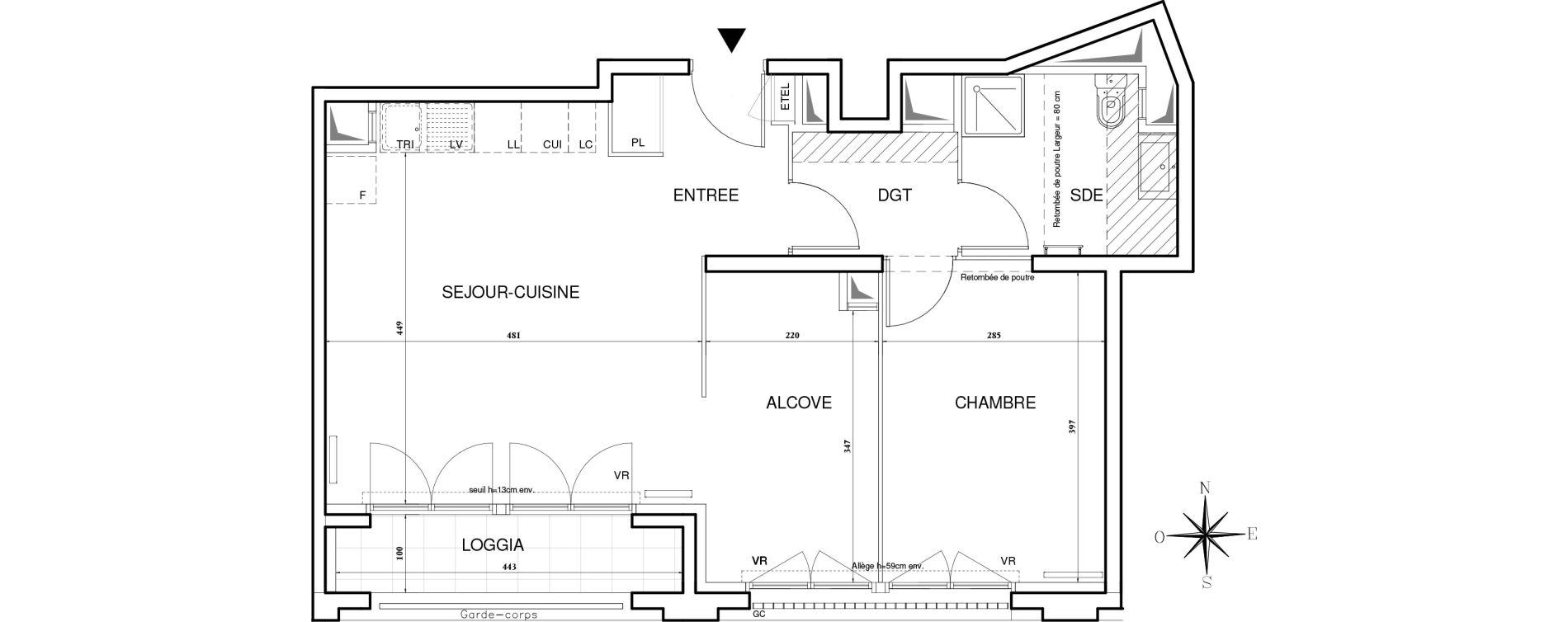 Appartement T2 de 56,48 m2 &agrave; Bobigny Centre