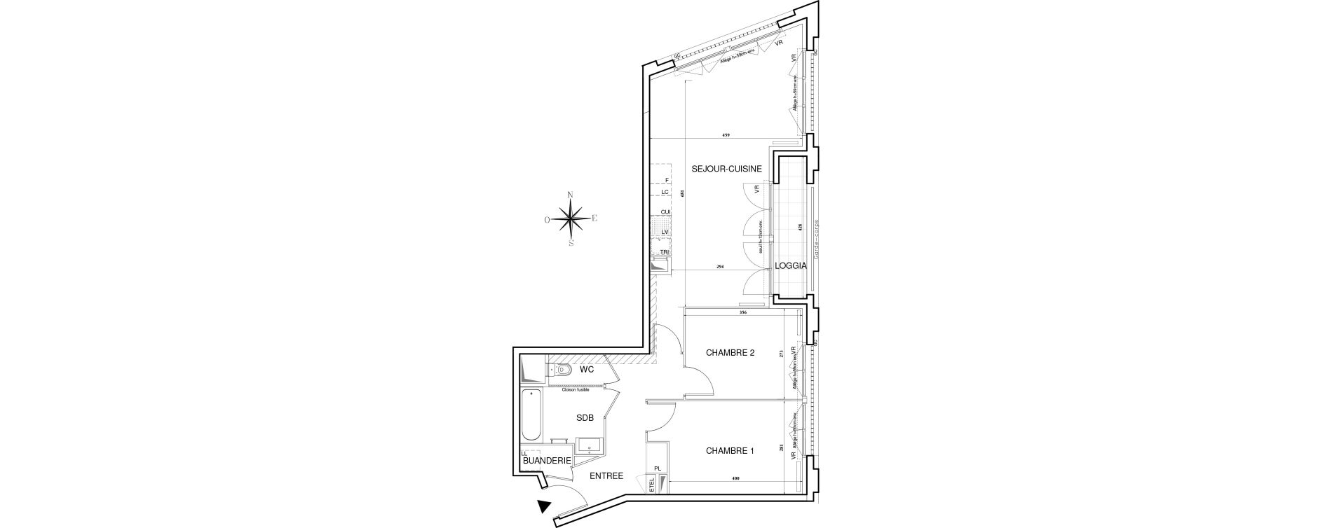 Appartement T3 de 69,92 m2 &agrave; Bobigny Centre