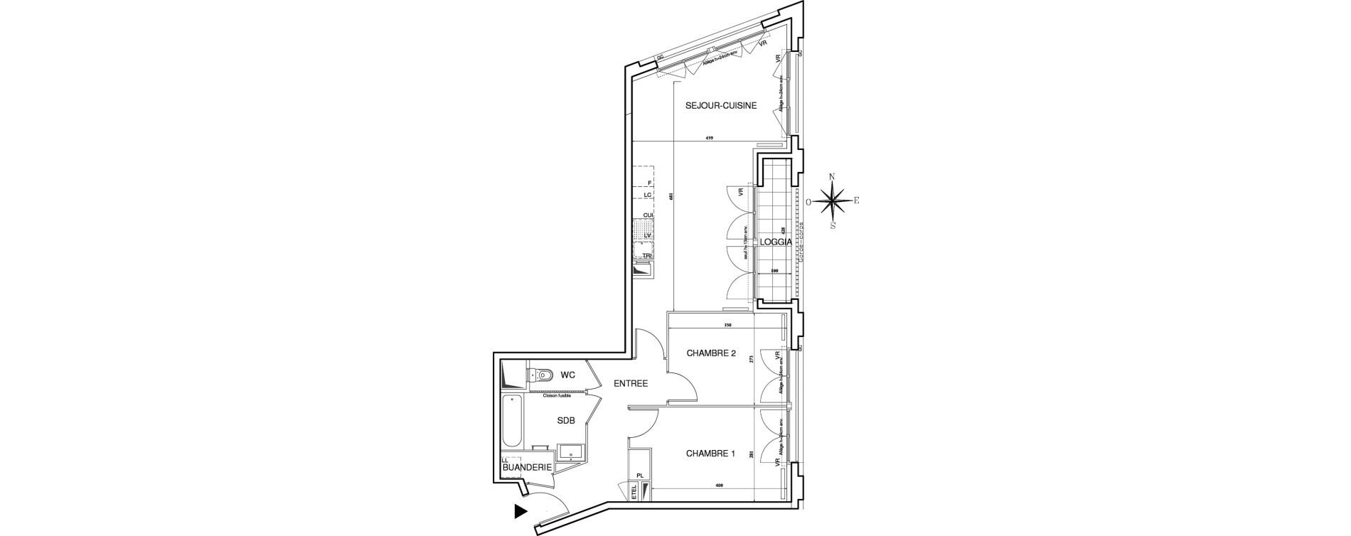 Appartement T3 de 69,94 m2 &agrave; Bobigny Centre