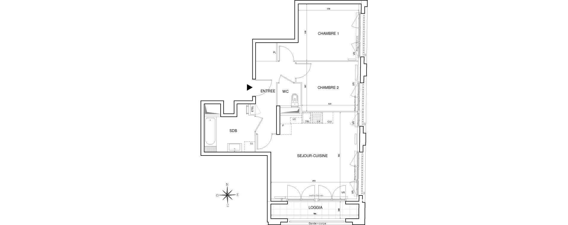 Appartement T3 de 63,01 m2 &agrave; Bobigny Centre