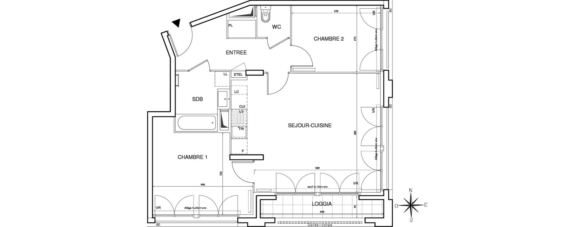 Appartement T3 de 65,01 m2 &agrave; Bobigny Centre